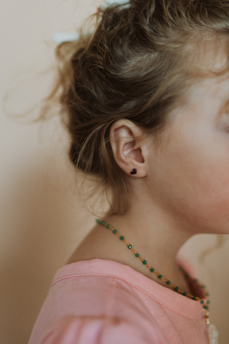 Clara Studs | Heart