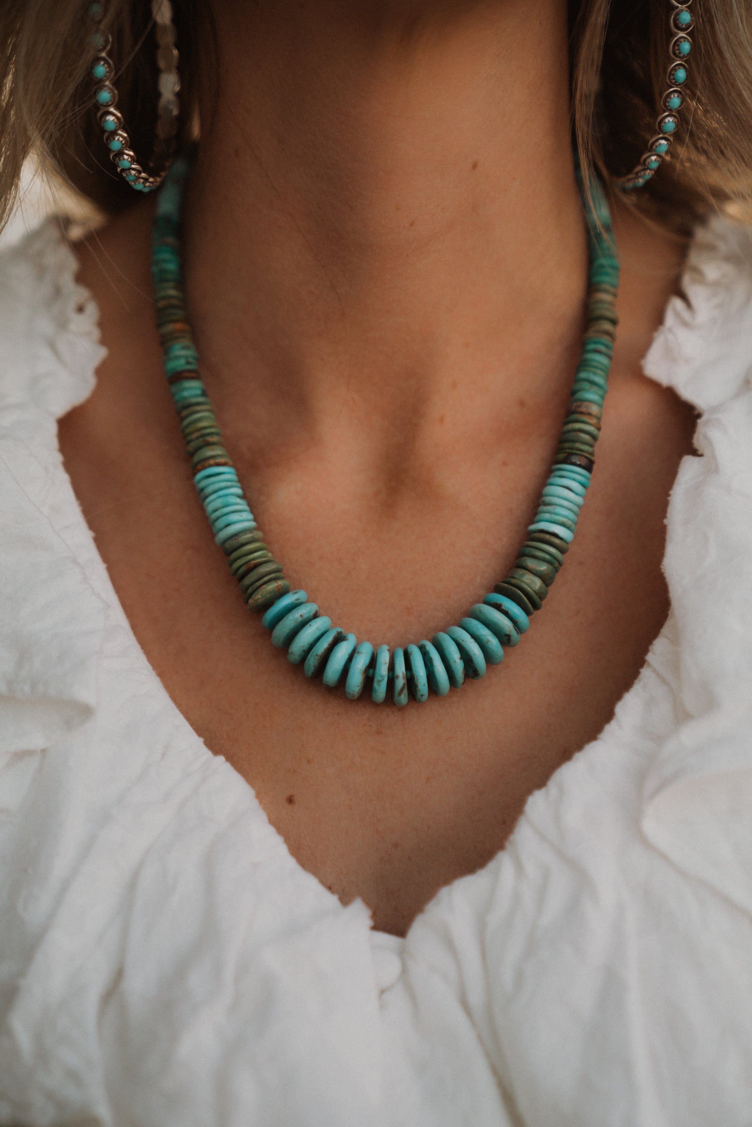 Beaded Mix Crystal Statement Necklace- Teal – KAY K COUTURE