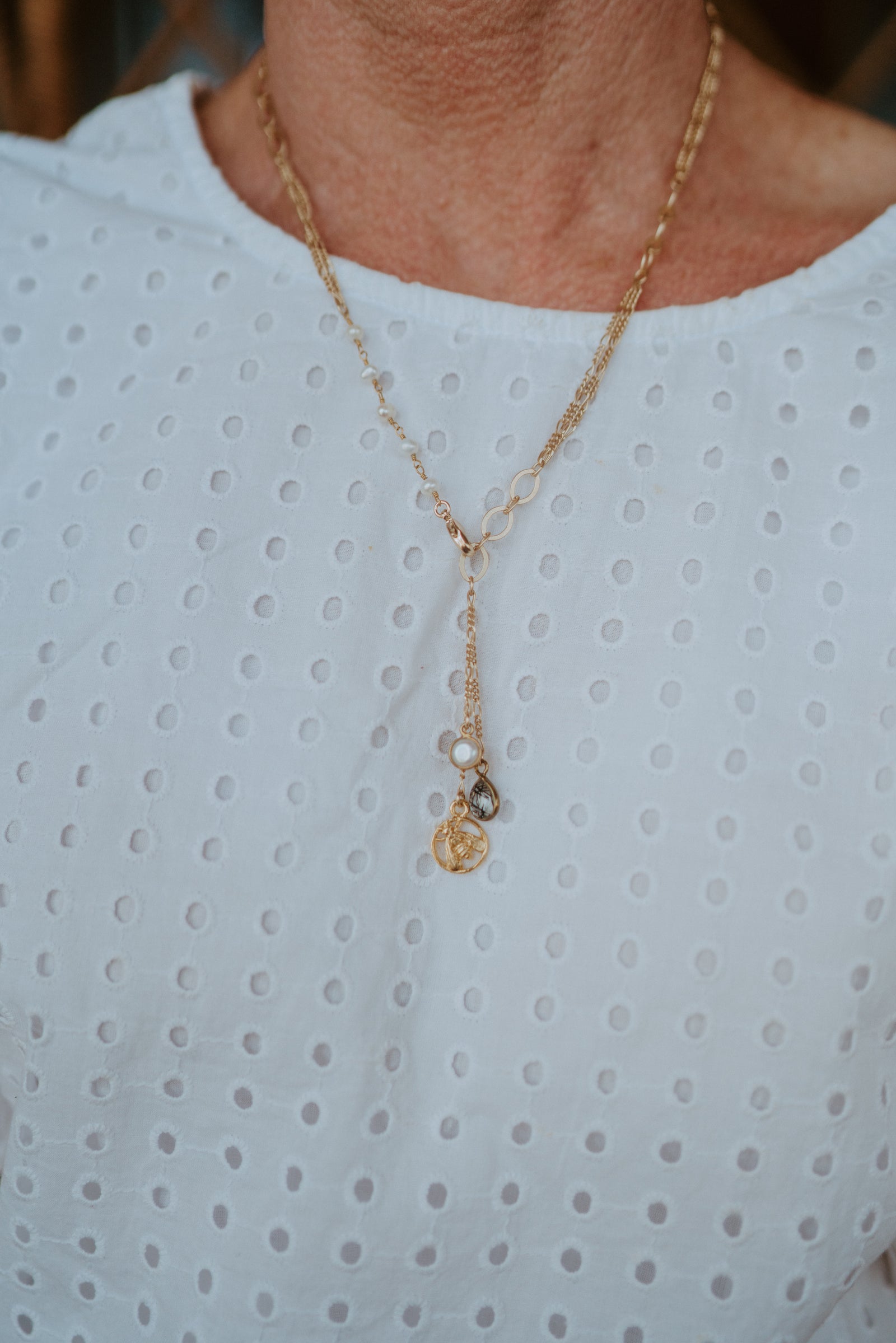 New Gold Bee Necklace | #2