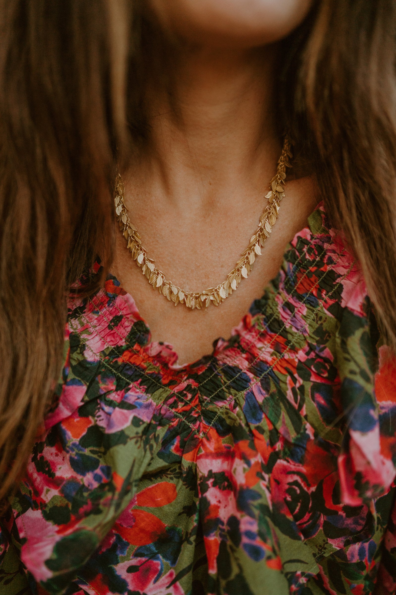 La Pluma Necklace | Gold