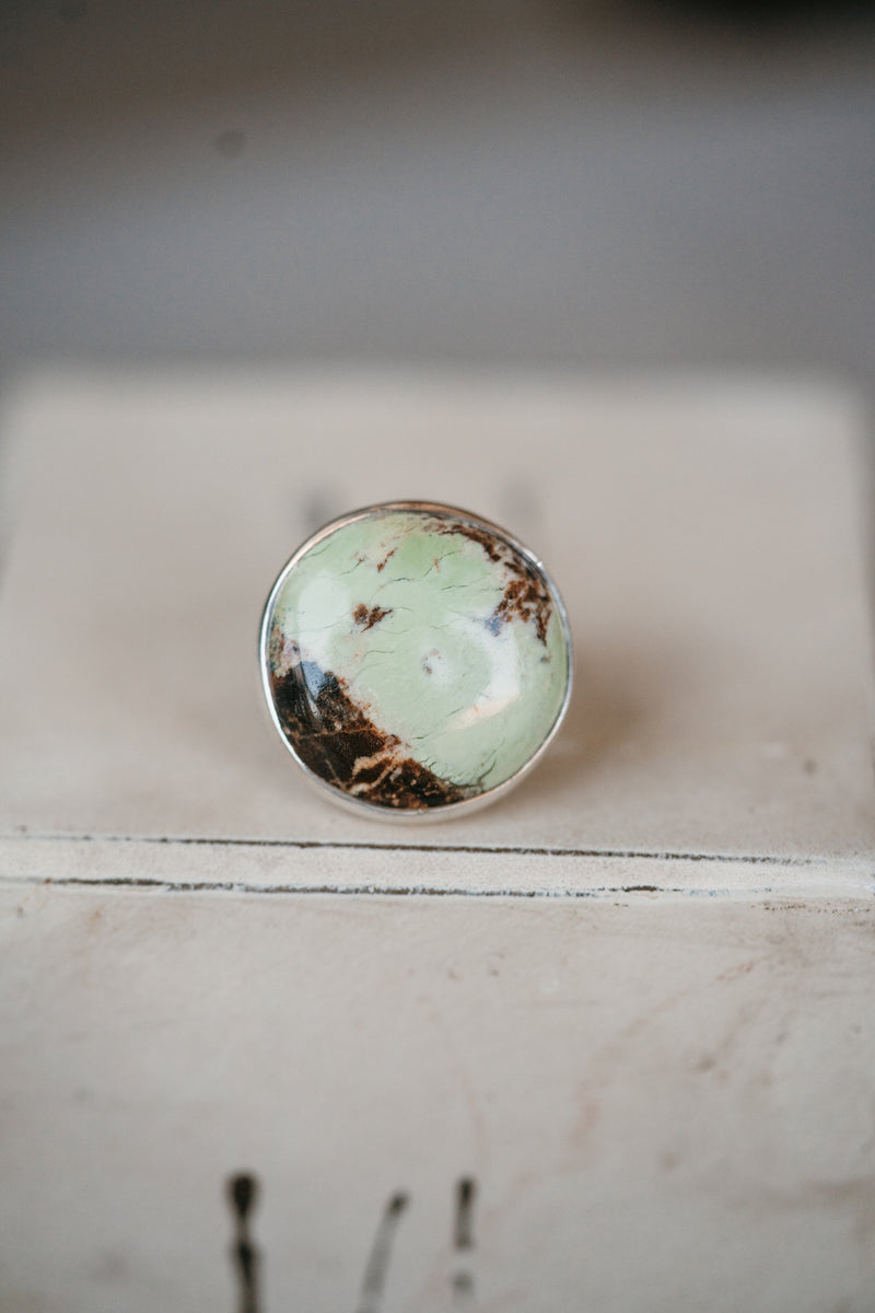 Kesha Ring | Lemon Chrysoprase