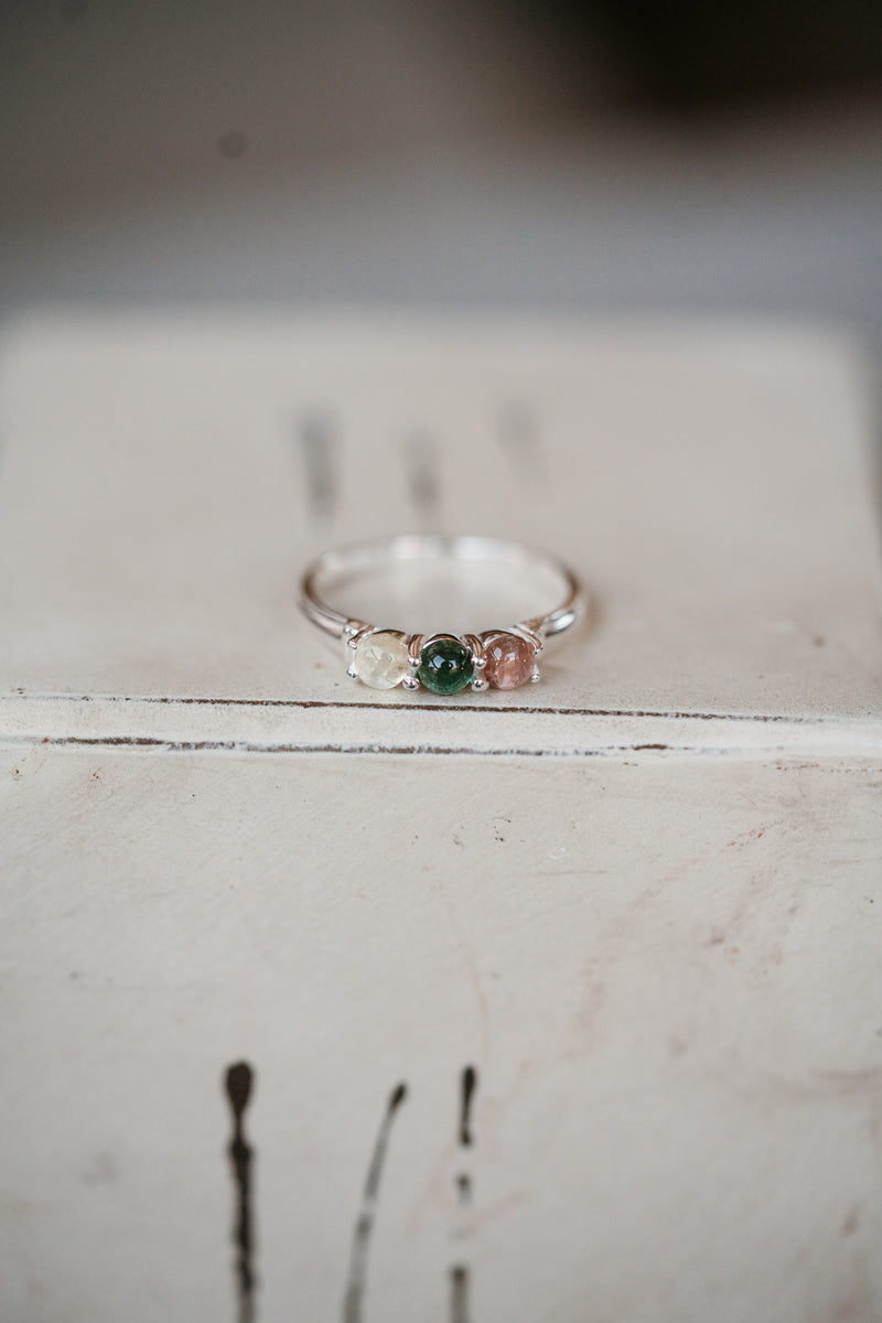 Kelm Ring | 3 Stone | Colorful - FINAL SALE