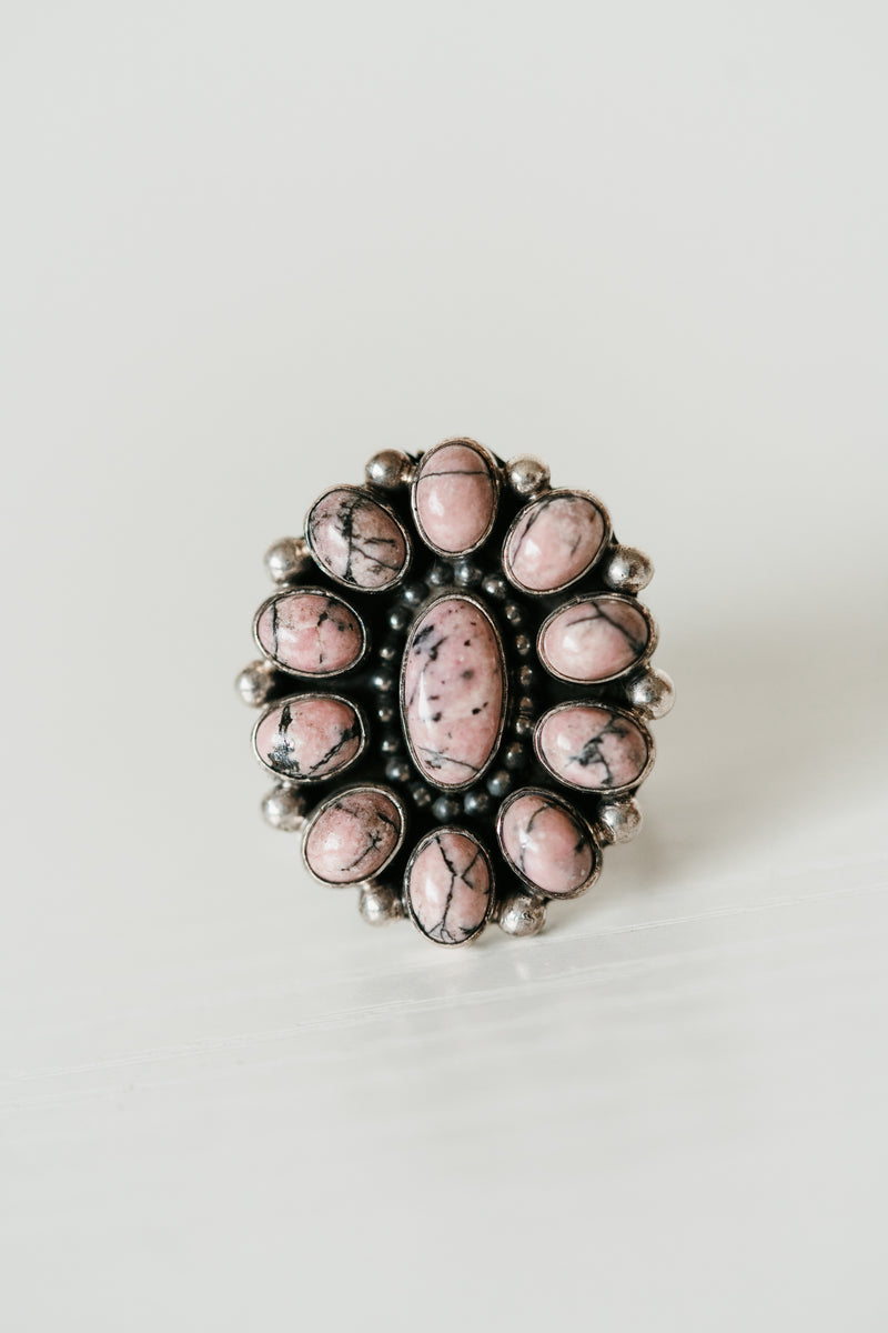 Vivian Ring | Pink Rhodonite - FINAL SALE