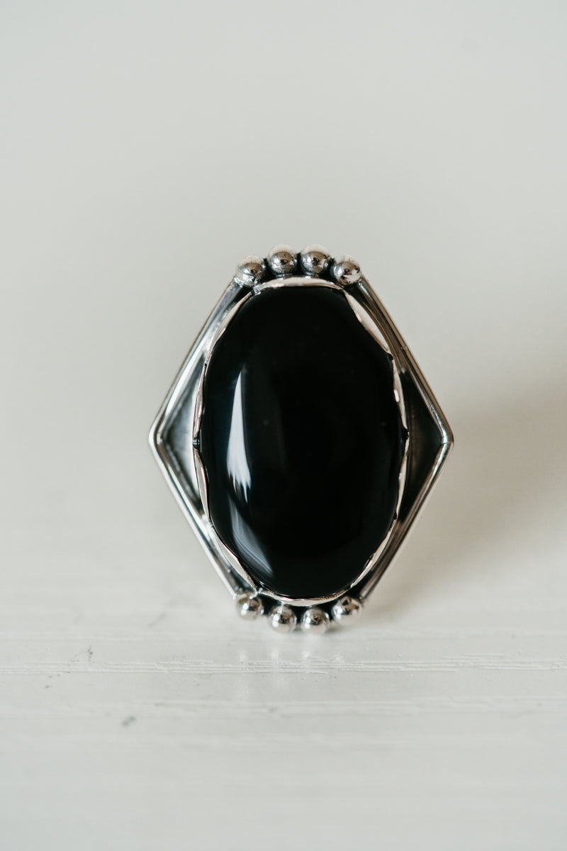 Jenni Kait Ring | Black Onyx – Goldie Lew Jewelry