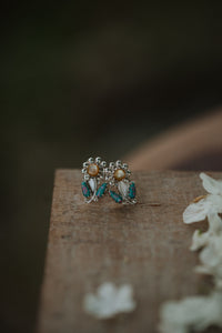 Opal Daisy Earrings