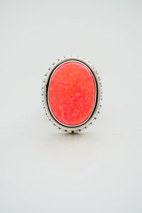 Goldie Ring | Pink Opal