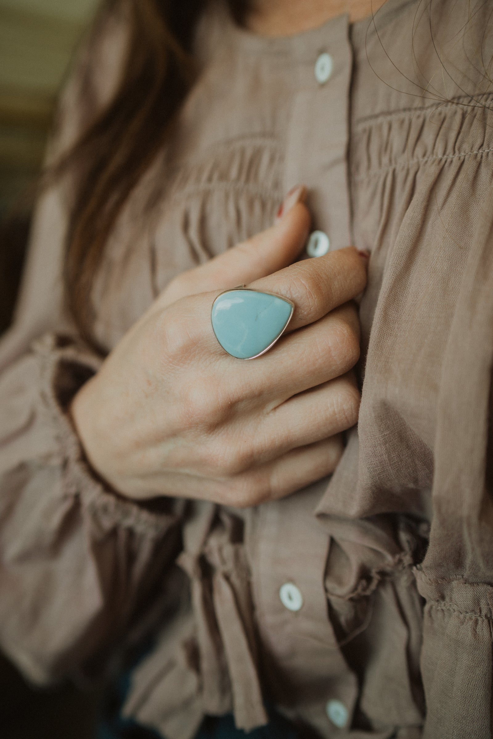 Janessa Ring | Blue Opal