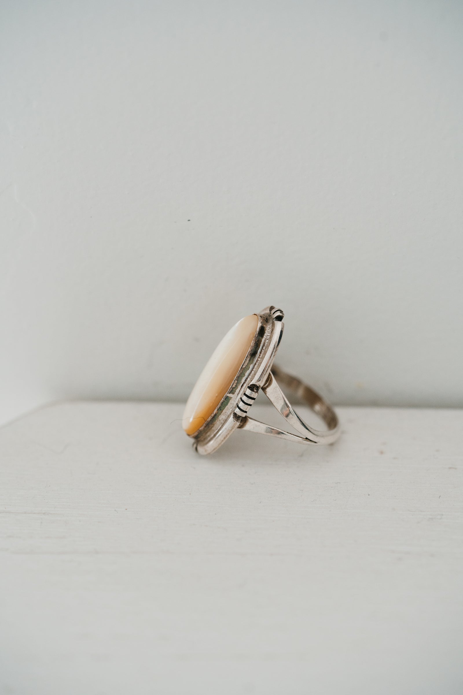 Hazel Ring | Yellow Mother of Pearl - FINAL SALE