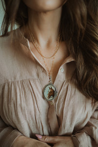 Brown Horse Necklace