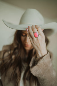 Goldie Ring | Pink Opal