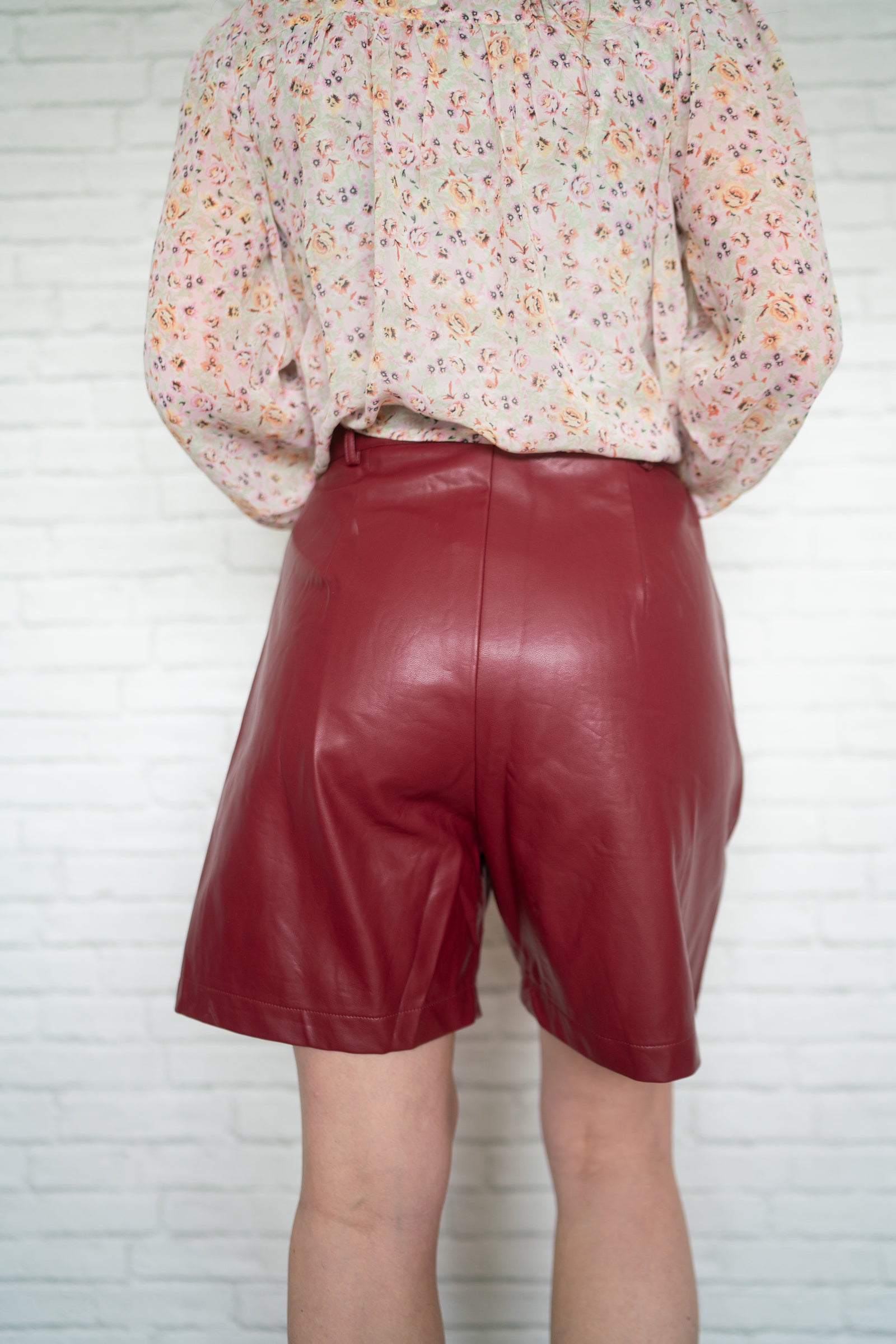 Janelle Leather Shorts - FINAL SALE