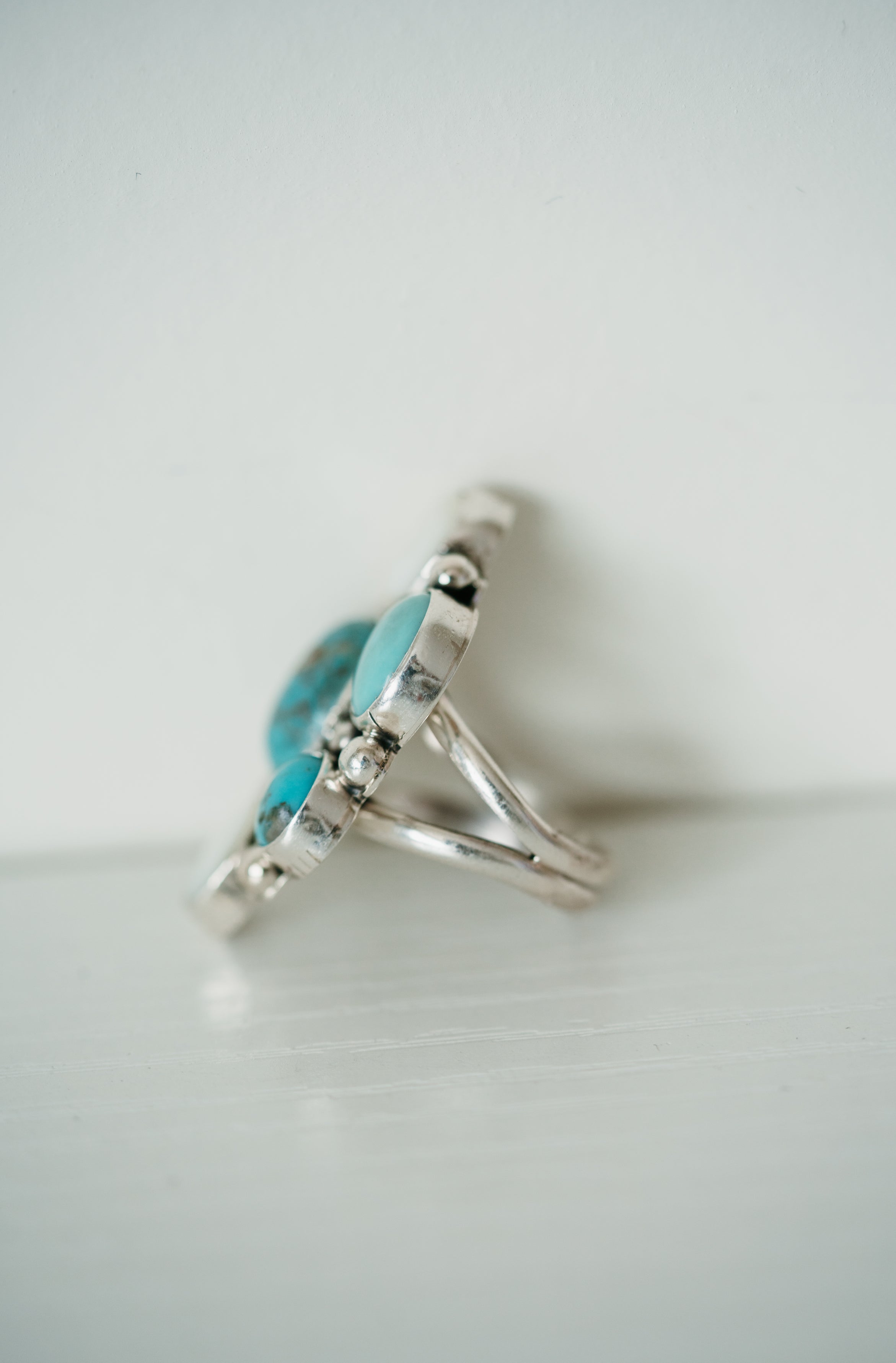 Turquoise Sterling Silver War Bonnet Ring factory