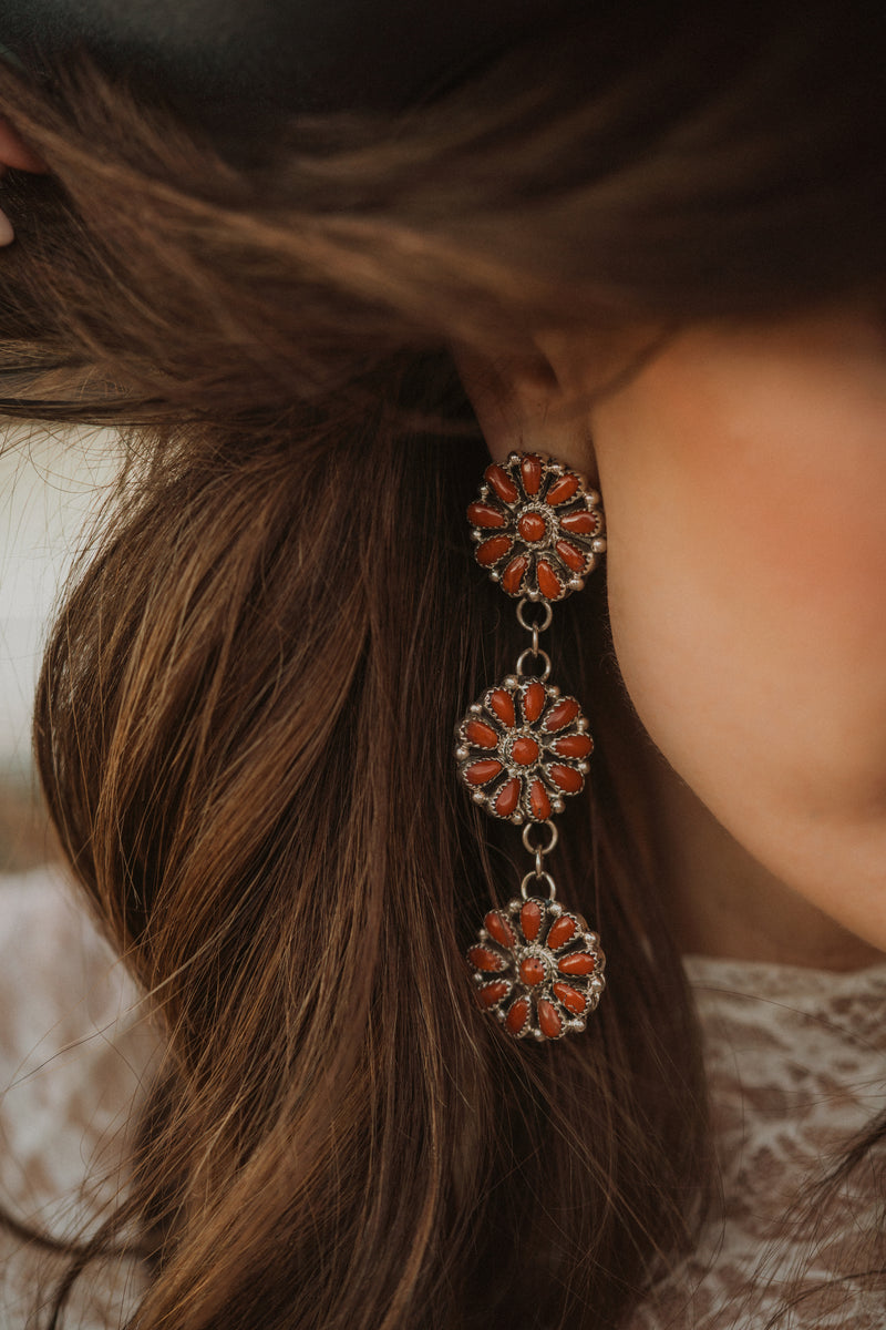 Delly Earrings | Coral