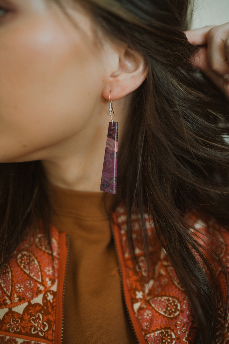 Evangeline Earrings | Purple