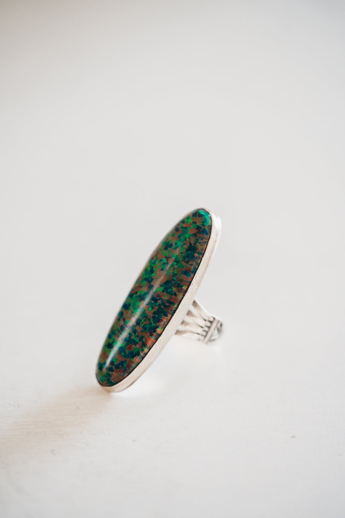Preslee Ring | Green Opal - FINAL SALE